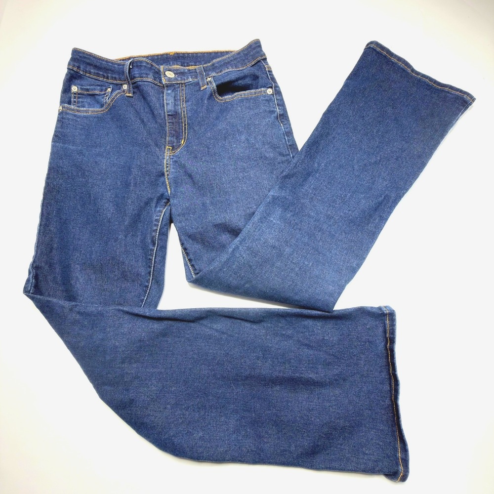Vintage Y2K Levi's 522 Bootcut Jeans Women's W29 L30 Dark Wash Stretch Denim